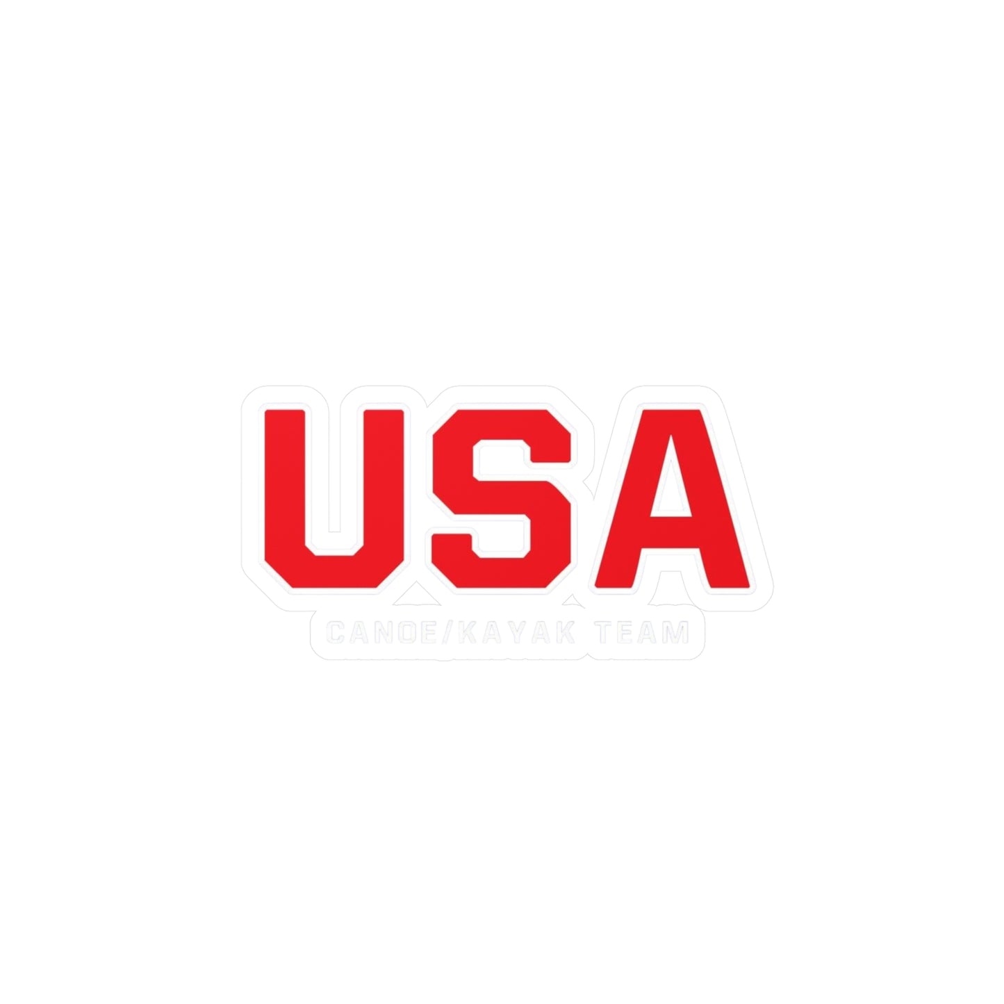 USA Canoe / Kayak Team Logo Vinyl Decal