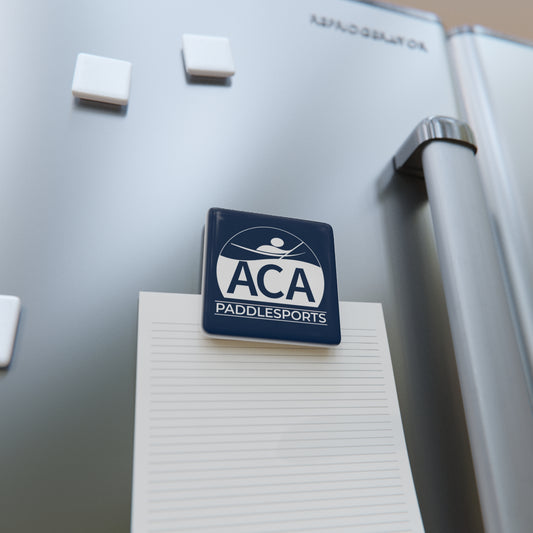 ACA Logo Square Porcelain Magnet - Blue