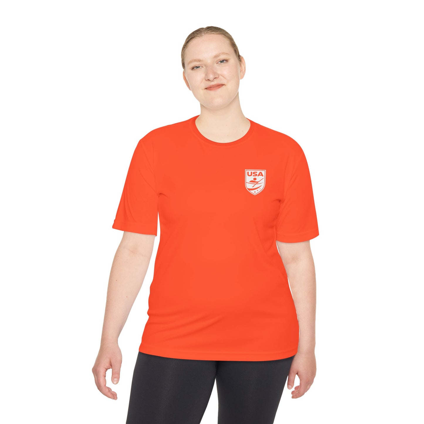 USA Canoe / Kayak Unisex Moisture Wicking Tee (Polyester)