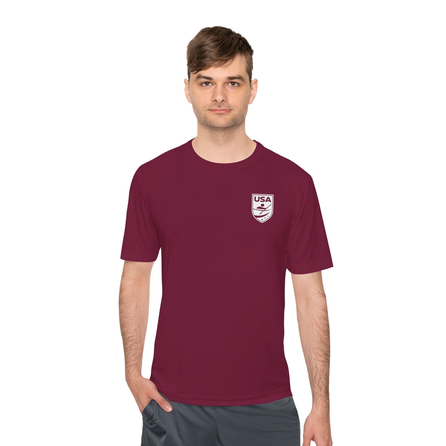 USA Canoe / Kayak Unisex Moisture Wicking Tee (Polyester)