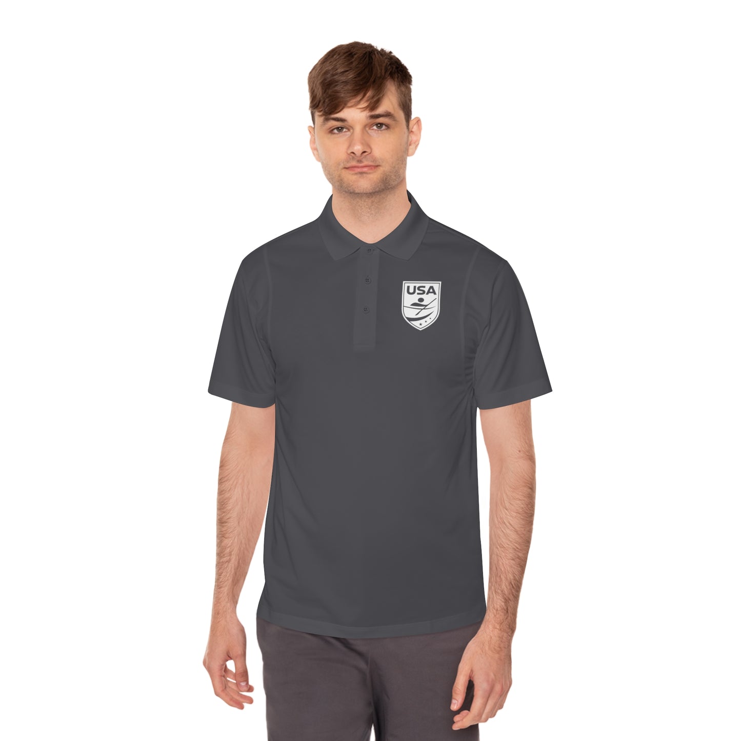 USA Canoe / Kayak Men's Sport Polo Shirt