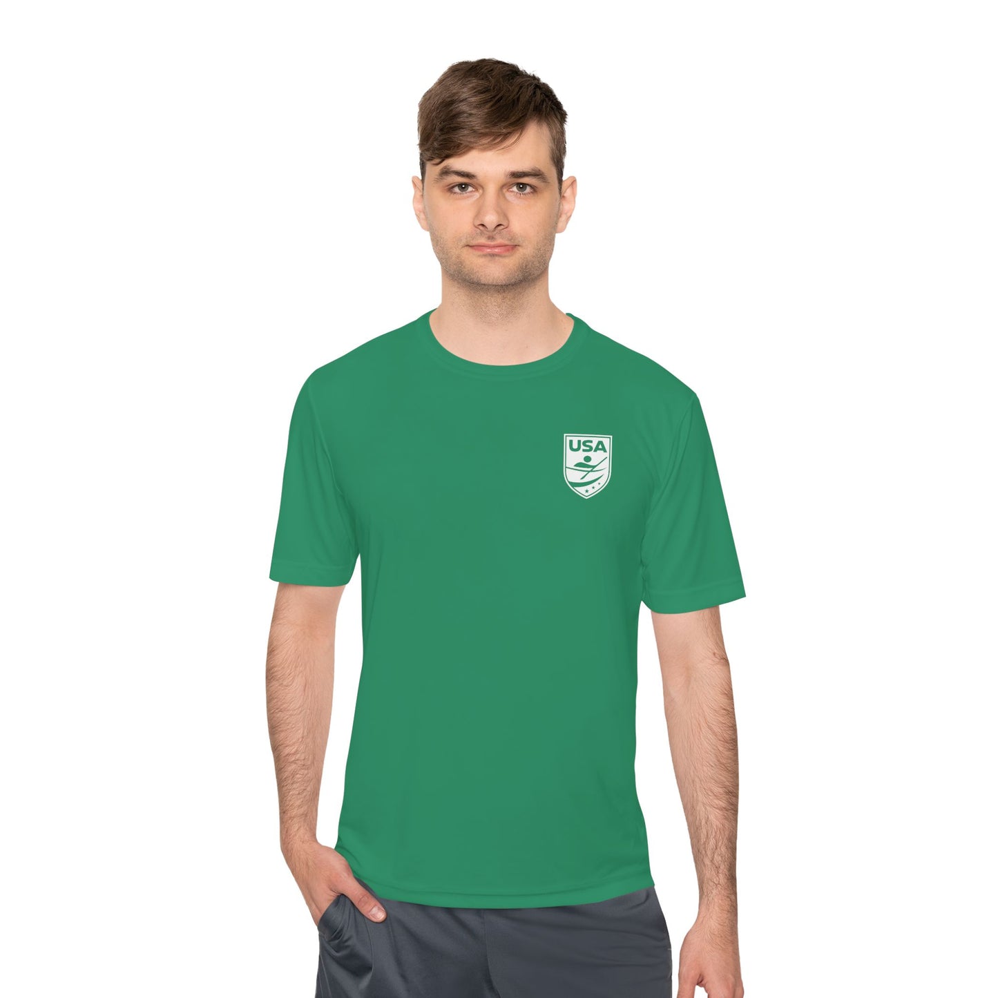 USA Canoe / Kayak Unisex Moisture Wicking Tee (Polyester)