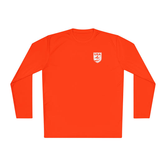 USA Canoe / Kayak Unisex Lightweight Long Sleeve Tee (Polyester)