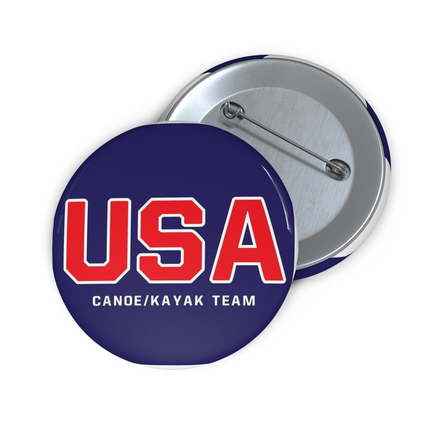 USA Canoe / Kayak Team Logo Pin Buttons