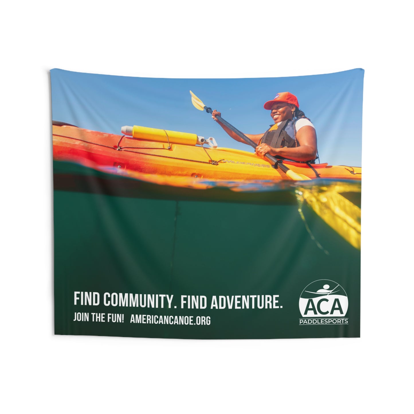 ACA Indoor Wall Tapestry - Coastal Kayak