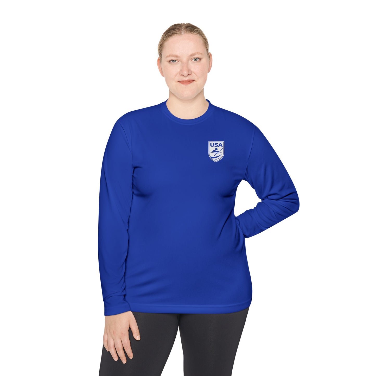 USA Canoe / Kayak Unisex Lightweight Long Sleeve Tee (Polyester)
