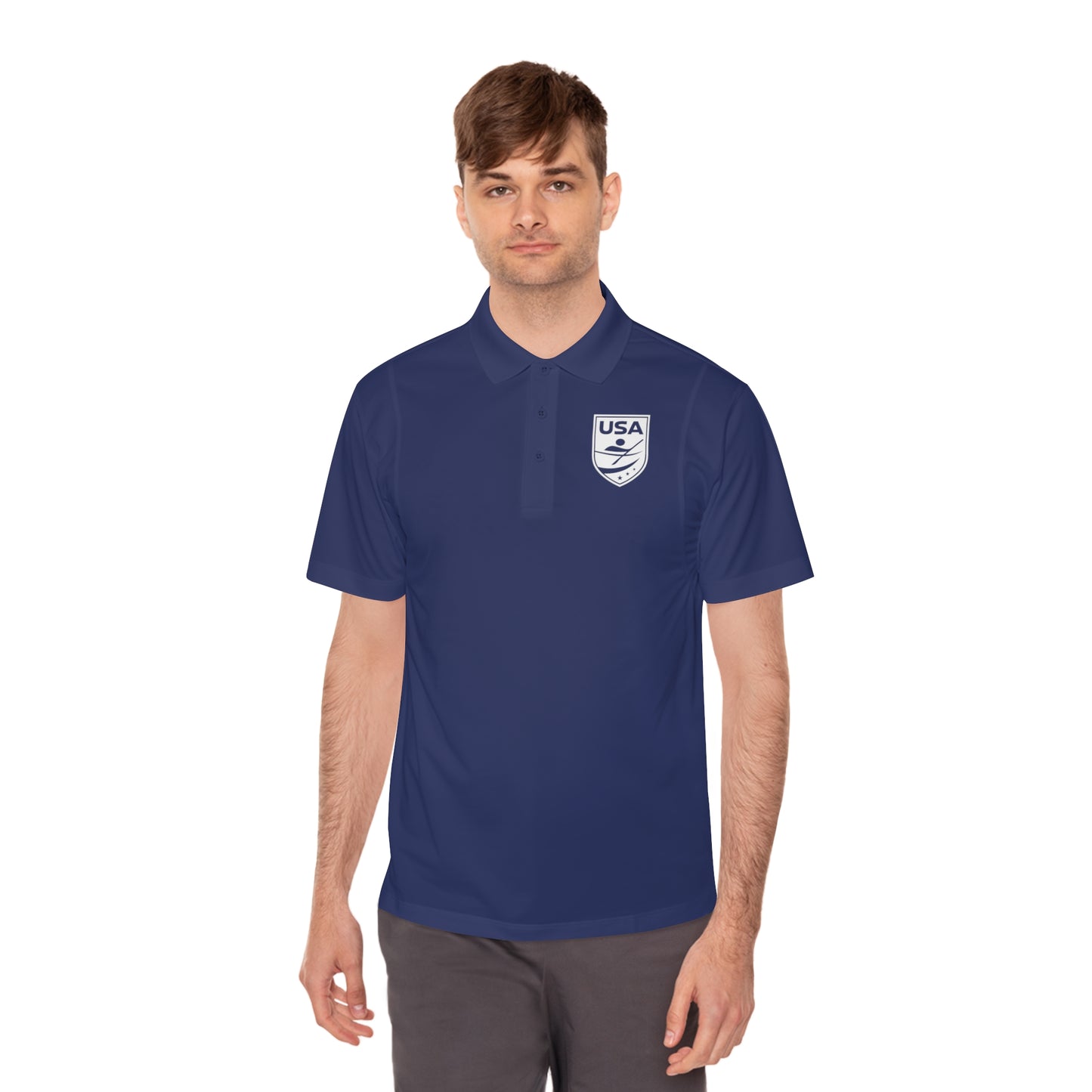 USA Canoe / Kayak Men's Sport Polo Shirt