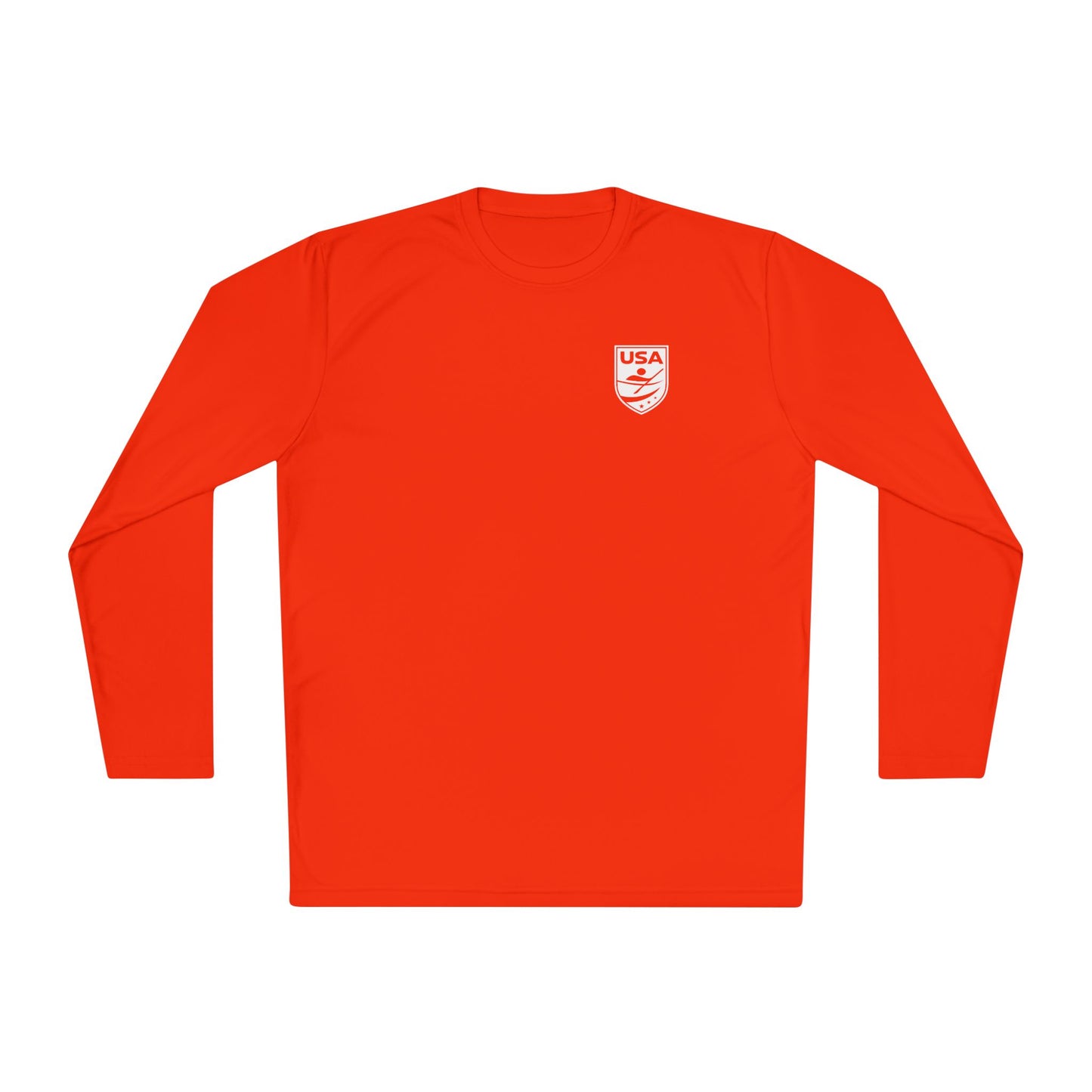 USA Canoe / Kayak Unisex Lightweight Long Sleeve Tee (Polyester)