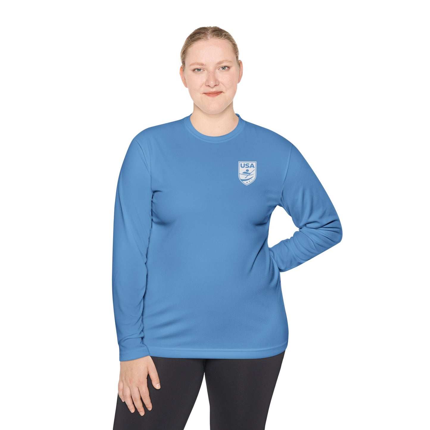USA Canoe / Kayak Unisex Lightweight Long Sleeve Tee (Polyester)