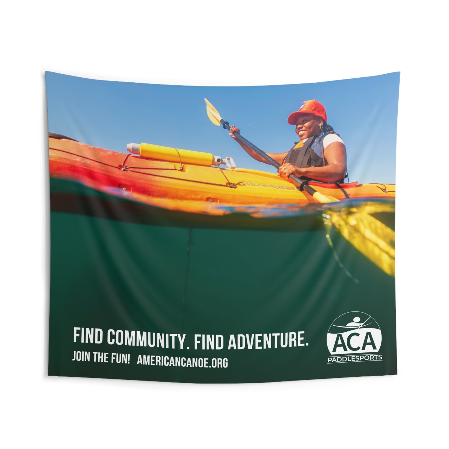 ACA Indoor Wall Tapestry - Coastal Kayak