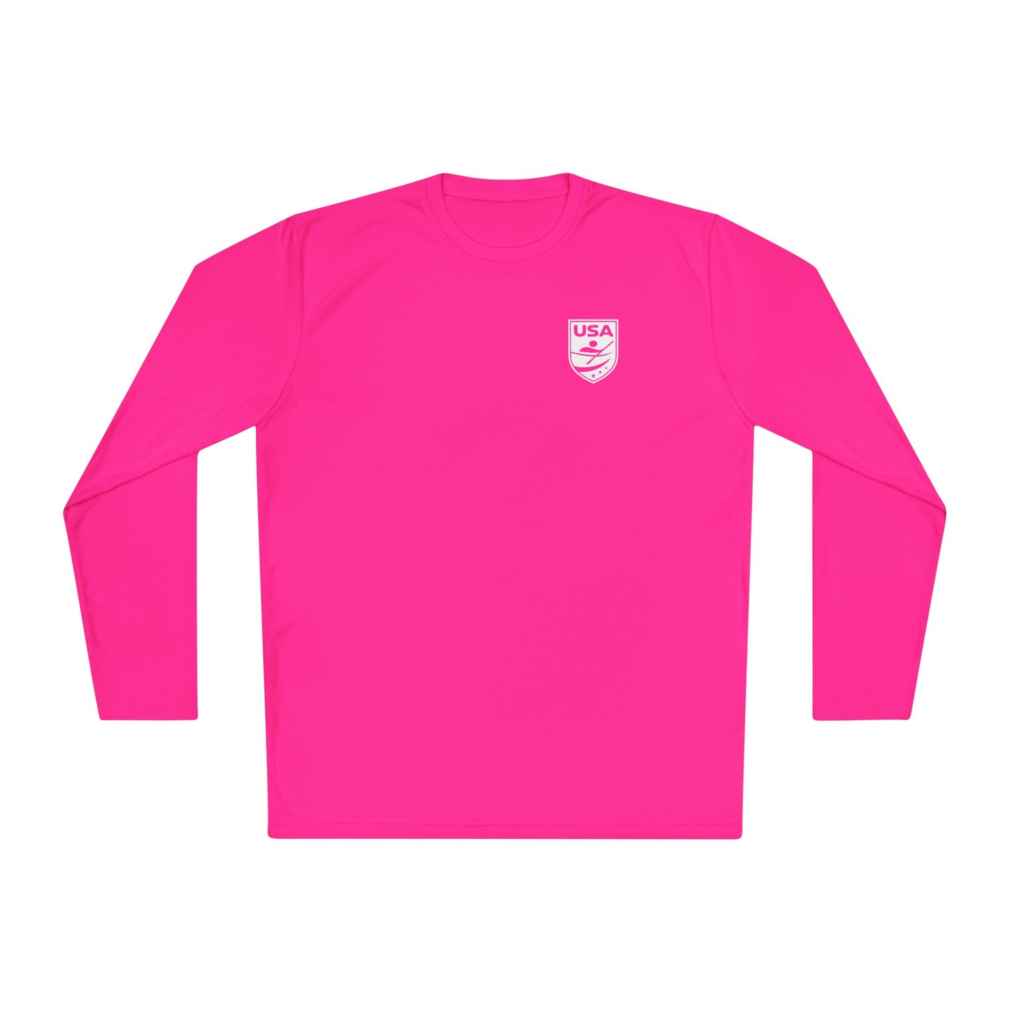 USA Canoe / Kayak Unisex Lightweight Long Sleeve Tee (Polyester)