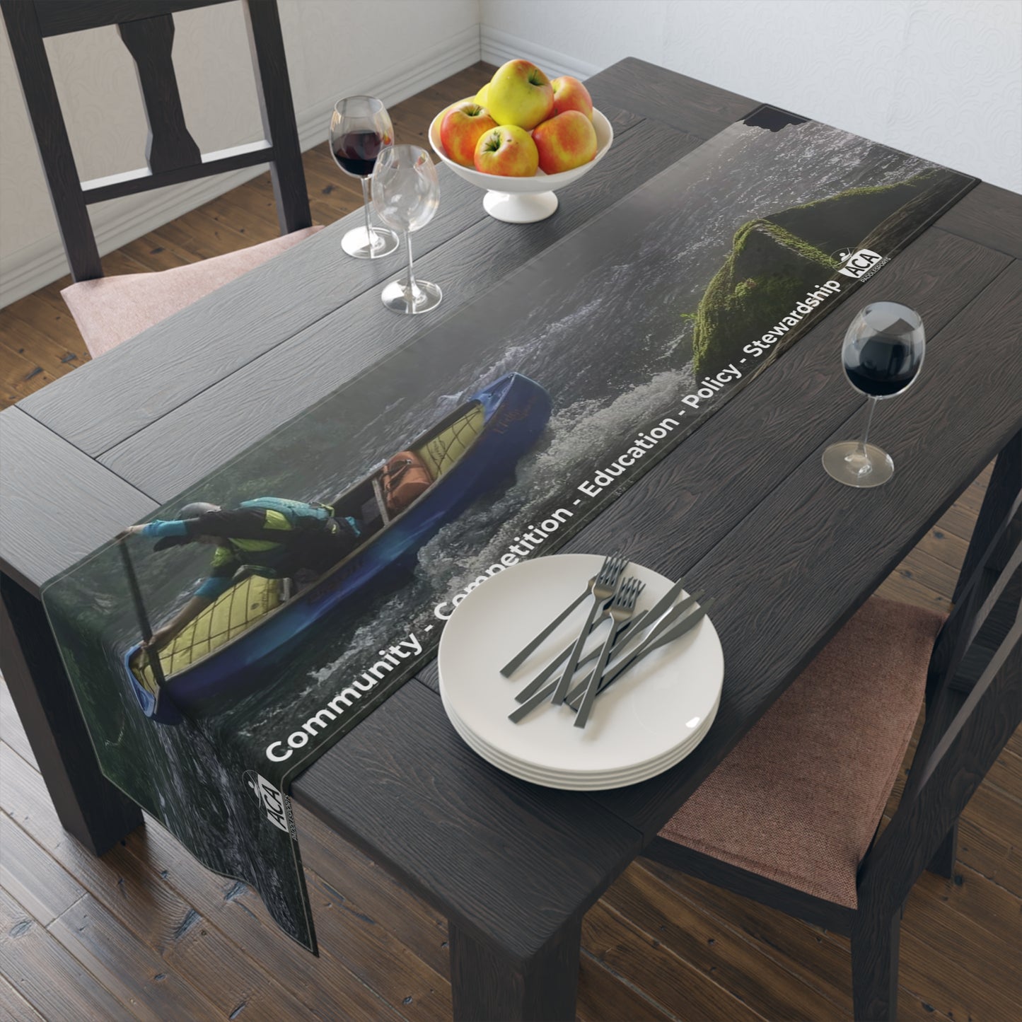 ACA Table Runner - Whitewater Canoeing