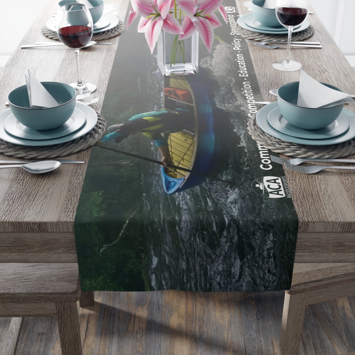 ACA Table Runner - Whitewater Canoeing