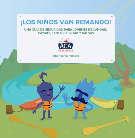 Kids Go Paddling Book - Spanish